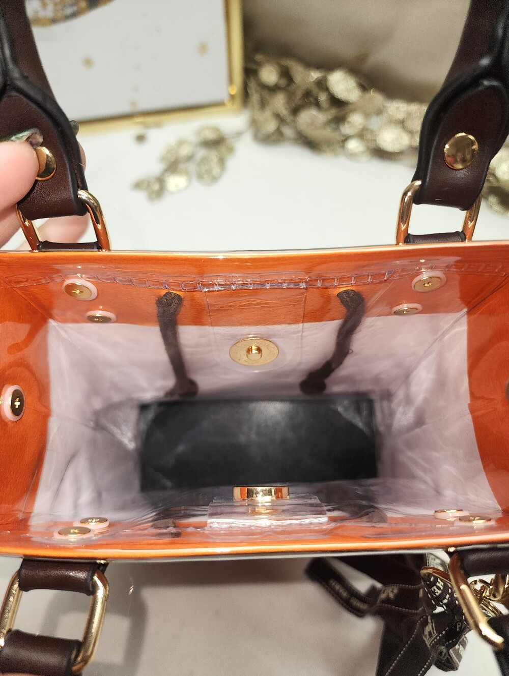 Authentic Hermes Shopping Bag In PVC Tote - Picture 7 of 7